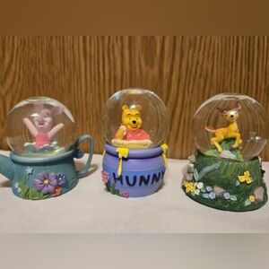 3 Disney Snow Globes